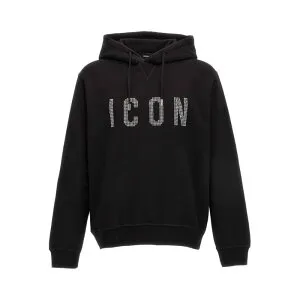 Dsquared2 ディースクエアード メンズ スウェット・フーディー S79GU0106S25516900 icon hoodie Black L S M XL 2XL XS 【送料無料・関税込】