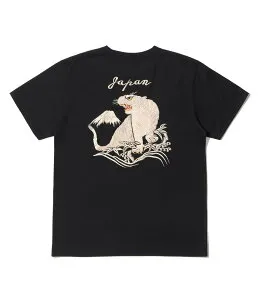 【即納】【POINT3倍】【TAILOR TOYO テーラー東洋】 SUKA T-SHIRT EMBROIDERED “TIGER”（TT79743）