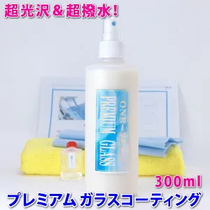 ★現場のプロが愛用！★楽天1位獲得！◆プレミアム ガラスコーティング剤 Ver2 300ml【送料無料】【ポルシェ車】◆超光沢＆超撥水！ 車 花粉 水染み 陥没クレーター 水垢 軽減 ブログで確認
