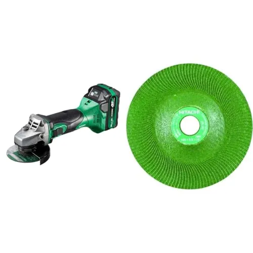 【セット買い】 HiKOKI(ハイコーキ) 18V充電式ディスクグラインダ G18DSL2(XPZ) + レジノイドフレキシブルトイシ 0030-7001