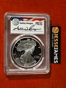 2000 P プルーフ シルバー イーグル PCGS PR69 DCAM アシュリー レーガン サイン入り レガシー シリーズ