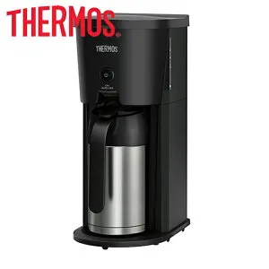サーモス 真空断熱ポット コーヒーメーカー カラー：ブラック [ECJ-700-BK]【送料無料※沖縄・離島配送不可】容量：0.63リットル 約5カップ分 マイコン蒸らし機能 スリムボディ 珈琲