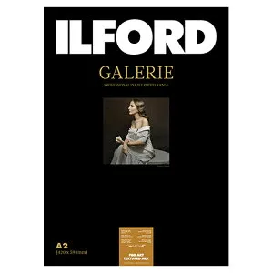 イルフォード インクジェット用紙 ファインアートテクスチャードシルク 厚手 テクスチャードマット面質 A2 25枚 ILFORD GALERIE FineArt Textured Silk ギャラリー ファインアート マット 432606