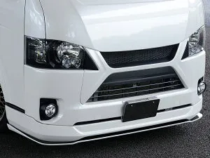 CRS ESSEX ナロー4~6型用 フロントグリルVer.IV FRP製 未塗装 ハイエース 200系 2013年12月~ 4型 5型 6型 ナロー(標準)ボディ 個人宅不可 沖縄・離島は要確認