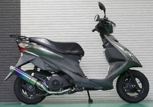アドレスV125S/G バイクマフラー EBJ-CF4EA EBJ-CF4MA 2010年～2013年モデル対応 O2センサー対応 フォーゼ チタン ブルーカラー マフラー Realspeed リアルスピード スズキ バイク用品 バイク用 バイクパ