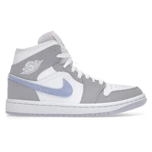 Jordan ジョーダン レディース スニーカー 【Jordan 1 Mid Wolf Grey Aluminum (Women's)】 サイズ US_6.5(23.5cm) White/Aluminum-Wolf Grey