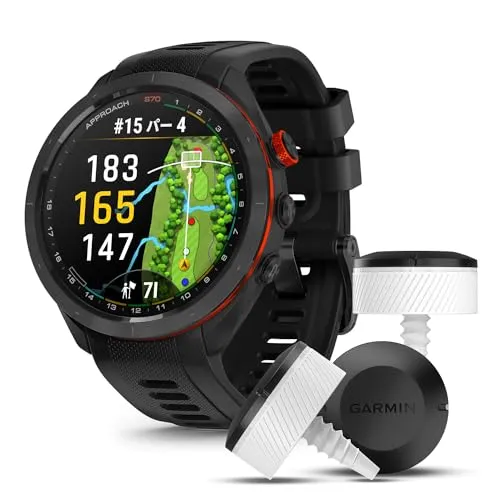 ガーミン(GARMIN) Approach S70 47mm Black/Approach CT10 （3個入り）