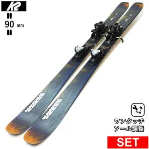 [センター幅90mm 166cm|172cm|160cm|178cm]K2 MINDBENDER 90C+SQUIRE 10 QUIKCLIK ケーツー 25モデル スキー板セット フリースキー