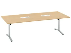 【マラソン限定★ポイント2倍】【メーカー直送】コクヨ ミーティングテーブル ビエナ NO 2400×1050 MTV241BP81MT1E【代引不可】【組立・設置・送料無料】フラップテーブル 折りたたみテーブル 長