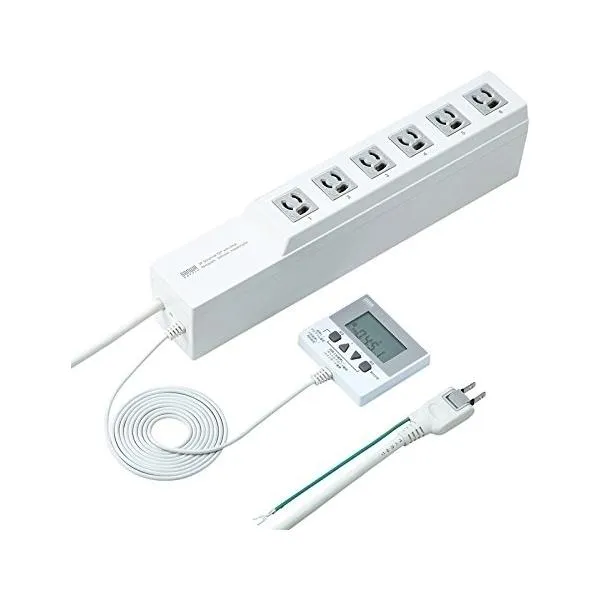 サンワサプライ タイマー付きタップ TAP-RT1