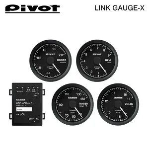 PIVOT ピボット リンクゲージX OBDユニット/ブースト計/タコメーター/水温計/電圧計 5点セット アウディ TTクーペ 8JCES H22.9～ CES 2.0TFSI