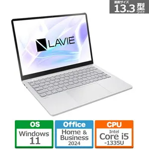 NEC 13.3型ノートパソコン LAVIE SOL PC-S1355LAS プラチナシルバー