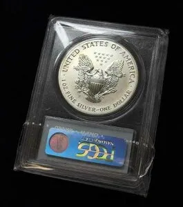 2006-P リバースプルーフ アメリカンシルバーイーグル PCGS PR69 20周年記念 .999 良品