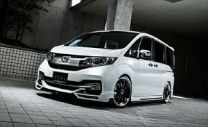 ステップワゴン スパーダ RP3/4 前期 GRACE LINE 4点KIT(F/LED/S/R） 塗分け塗装済 NH788P ホワイトオーキッドパール / NH812P プレミアムスパークルブラックパール