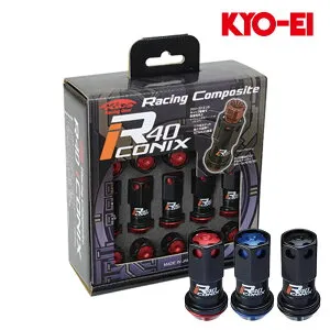 NV100クリッパーリオ ホイールナット DR17W M12xP1.25 テーパー座用 レーシングコンポジットR40 ブラック 17HEX ナット20個入 KYO-EI(協永産業) RIA-03K*