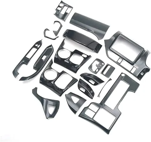 Cargo ノア80系 ヴォクシー80系 NOAH/VOXY80系 ZRR80 インテリアパネル 3D立体 内装パネル ピアノブラック 18P