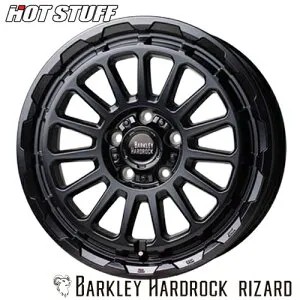 アルミホイール HOT STUFF BARKLEY HARDROCK RIZARD ホットスタッフ バークレイハードロック リザード 7.0-17 5/1143 +38 セミグロスブラック RAV4 デリカD:5 カローラクロス エクリプスクロス ハリアー CX-5 CX