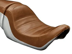 LUIMOTO ルイモト フロントシートカバー V-ROD NIGHT ROD HARLEY-DAVIDSON ハーレーダビッドソン シートカバー シート関連 外装 カラー：ビンテージブラウン／シルバー