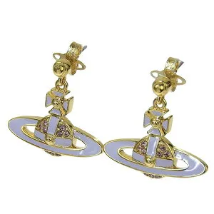 ヴィヴィアンウエストウッド アクセサリー レディース ピアス アウトレット ゴールド×パープル NEIL MINI BAS RELIEF EARRINGS 6202014L02R120