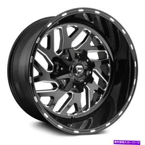 ホイール 4本セット Fuel D581 Triton 1PCホイール20x12（-43、8x165.1、125.1）4のブラックリムセット Fuel D581 TRITON 1PC Wheels 20x12 (-43, 8x165.1, 125.1) Black Rims Set of 4【並行輸入品】