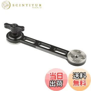 【送料無料】CAMVATE カメラ延長アーム ロゼット延長アダプター ハンドグリップエクステンションアーム 拡張 角度調整可能 FS7/A7s/A7RII/A7s2/A7sIIカメラに適用(黒い蝶ナット）