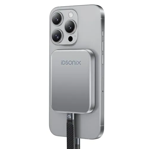 iDsonix 2TB マグネット式外付けSSD、最大2000MB/秒、USB Type-C 3.2 Gen 2x2搭載外付けソリッドステートドライブ、iPhone 17/16/15/PS5/Mac/Windows/Android/ノートパソコン/タブレッ