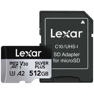 LEXAR microSDXCカード 512GB Professional SILVER PLUSシリーズ V30 UHS-I U3 A2 ［Class10 /512GB］ LMSSIPL512G-BNANJ