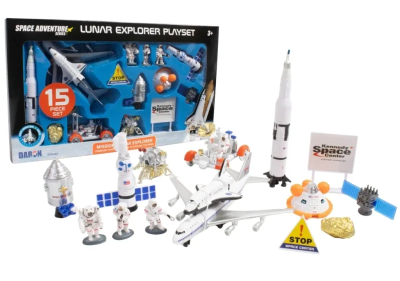 DARON(ダロン) 予約 ミニカー 月面探査 15ピース プレイセット [DT8145]