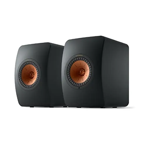 KEF LS50 Wireless II - HiFi ワイヤレススピーカー（カーボンブラック）| HDMI | Airplay 2 | Bluetooth | Spotify (Carbon Black)