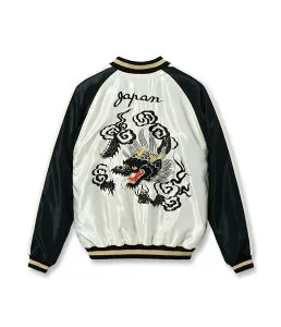 【POINT2倍】【TAILOR TOYO テーラー東洋】TT15877-119 / Mid 1950s Style Acetate Souvenir Jacket “ROARING TIGER” × “BLACK DRAGON”（スカジャン、スーベニアジャケット、アウター、虎、ドラゴン、アラスカ、蛇