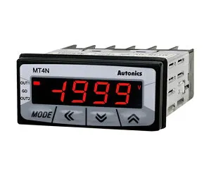 オートニクス 小型デジタルパネルメータ （AC250V/リレー出力/AC/DC12～24V） 1個 MT4N-AV-E0