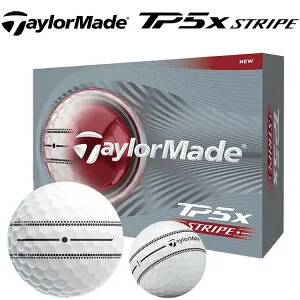 【全品ポイント5倍！4/24 20:00 - 4/27 9:59まで】テーラーメイド ゴルフボールTP5x ストライプ 2026年 1ダース 12球TaylorMade TP5x STRIPE 日本正規品 ライン入りボール