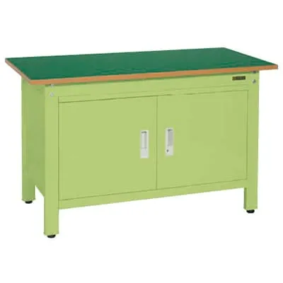 サカエ 軽量一人用作業台扉付き 幅1200×奥行600×高さ740mm CP-126DRT