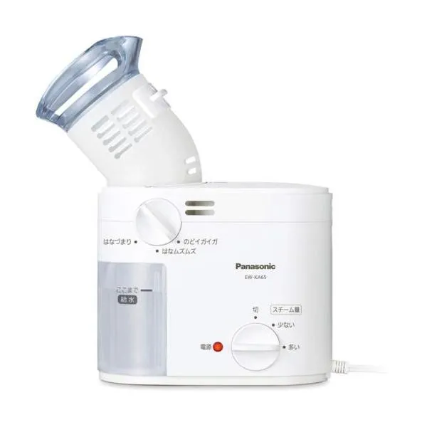 【長期5年保証付】パナソニック(Panasonic) EW-KA65-W ホワイト スチーム吸入器 約43°Cスチーム