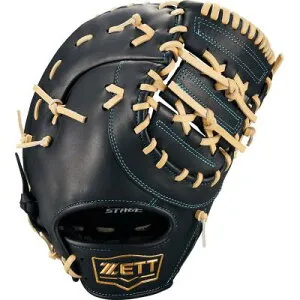 【25年秋冬NEW】ZETT ゼット 少年軟式ミット ゼロワンステージ（ZERO ONE STAGE）ファーストミット 一塁手用 小学生・ジュニア BJFB71513F（1932：ブラック×パステルブラウン）JR 少年 中学年 高学年