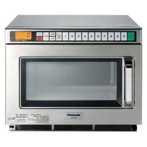 【4月28日入荷予定】 【送料無料(離島・沖縄除く）】PANASONIC パナソニック 電子レンジ 単相200V 寸法 外形W422×D476×H337mm 庫内W330×D310×H175mm 庫内容量18L 横開き (NE-1801・NE-1802後継型番) NE-1802V NE180