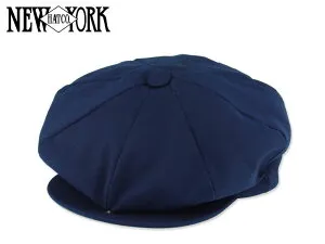 ☆NEWYORK HAT 【ニューヨークハット】＃6218 CANVAS NEWSBOY NAVY キャンバス ニュースボーイ ネイビー 13499 18540 19433[MADE IN USA] 20923 21151 21592 22037 22584