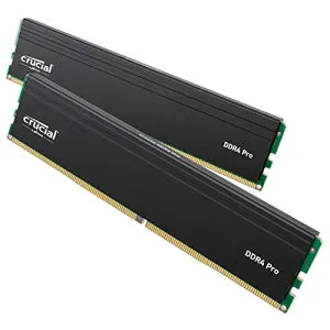 CrucialPRO (マイクロン製) デスクトップ用メモリ 32GBX2枚 DDR4-3200 メーカー制限付無期限保証 CP2K32G4DFRA32A