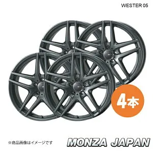 MONZA JAPAN WESTER S05 MercedesBenz SLCクラス(R172) SLC200 スポーツ ホイール 4本セット【18×7.5J 5-112 INSET44 ダークシルバー】 TA-13×4