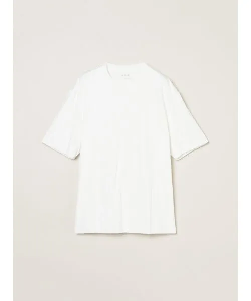 three dots/スリードッツ Men's milky jersey t-shirt snow white L