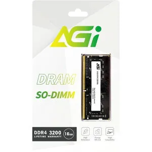 【ポイント10倍★要エントリー】 AGI 16GB(16GBx1) DDR4-3200MHz (PC4-25600) 22-22-22-52 SODIMM 1.2V｜AGI320016SD138-ST