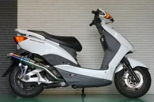 シグナスX125 バイクマフラー BC-SE12J EBJ-SE44J 2003年～2015年モデル対応 1型2型 3型 国内モデル フォーゼ チタン ブルーカラー マフラー Realspeed リアルスピード ヤマハ バイク用品 バイク用 バイク