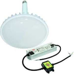 高天井用LED器具 ハイスペックハイディスク200W 口金式 水銀灯1000W相当 昼白色 直流電源装置外付け型 ワイドタイプ 口金E39 乳白 L200V2-E39-HMW-50K-N