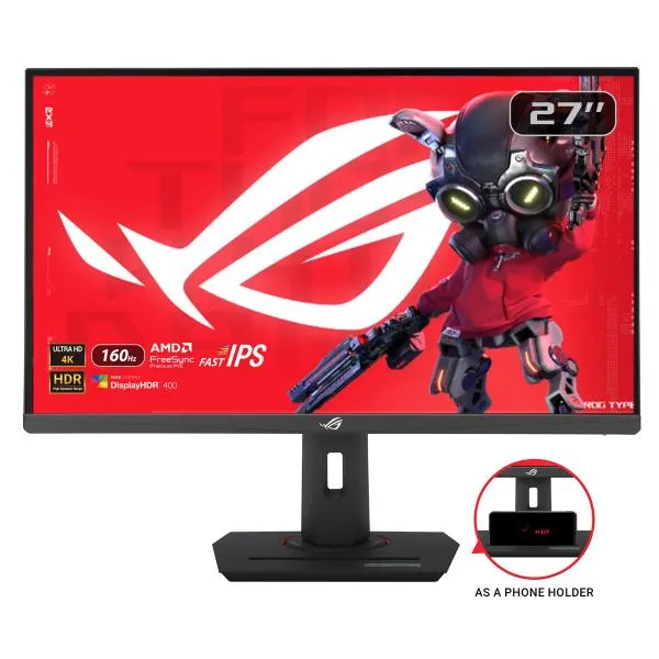 ASUS ゲーミング液晶ディスプレイ(27型/Fast IPS/4K UHD 3840x2160/160Hz/1ms/HDR400/HDMI2.1)(ブラック) ROG Strix XG27UCS 返品種別A