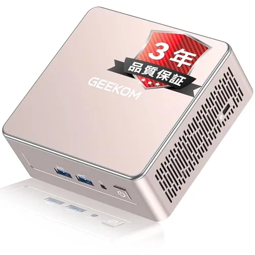 【3年保証・コスパ最強】GEEKOM A5 ミニpc AMD Ryzen 5 7430U搭載 、「128GB RAM+10TB SSD（最大拡張可能）」 全金属製内枠 超長寿命 ミニパソコン｜最大8K・4画面同時出力｜SDカードスロット 高速読み込み｜Wi