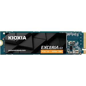 【国内正規流通品】キオクシア KIOXIA 内蔵SSD 1TB NVMe PCIe Gen5×4 M.2 Type 2280 (最大読込:10,000MB/s) BiCS FLASH 5年保証 EXCERIA G3 SSD-CK1.0N5G3/J【国内正規代理店保証品】