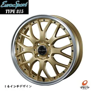 【取り寄せ品】 送料無料 4本セット BLEST EuroSport 815 セミグロスゴールド 15インチ 5.0J インセット+45 4穴 PCD100 ブレスト ユーロスポーツ 軽自動車 ソリオ デリカD2