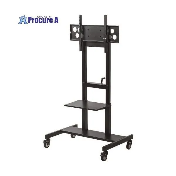 SANWA 55～65型対応手動上下昇降液晶ディスプレイスタンド ■▼203-3666 CR-PL30BK 1台