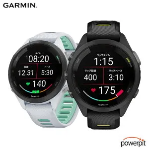 ガーミン GARMIN スマートウォッチ Forerunner 265S コンパクト サイズ 時計 白 黒 ランニング アスリート ウォーキング ランナー サイクル 自転車 ゴルフ 筋トレ 有酸素運動 ピラティス アプリ連動