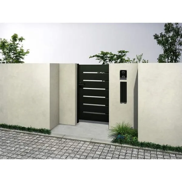 YKKAP ルシアス門扉YS4型 片開き 門柱仕様 08-14 内開き仕様 UME-V-YS4 アルミカラー